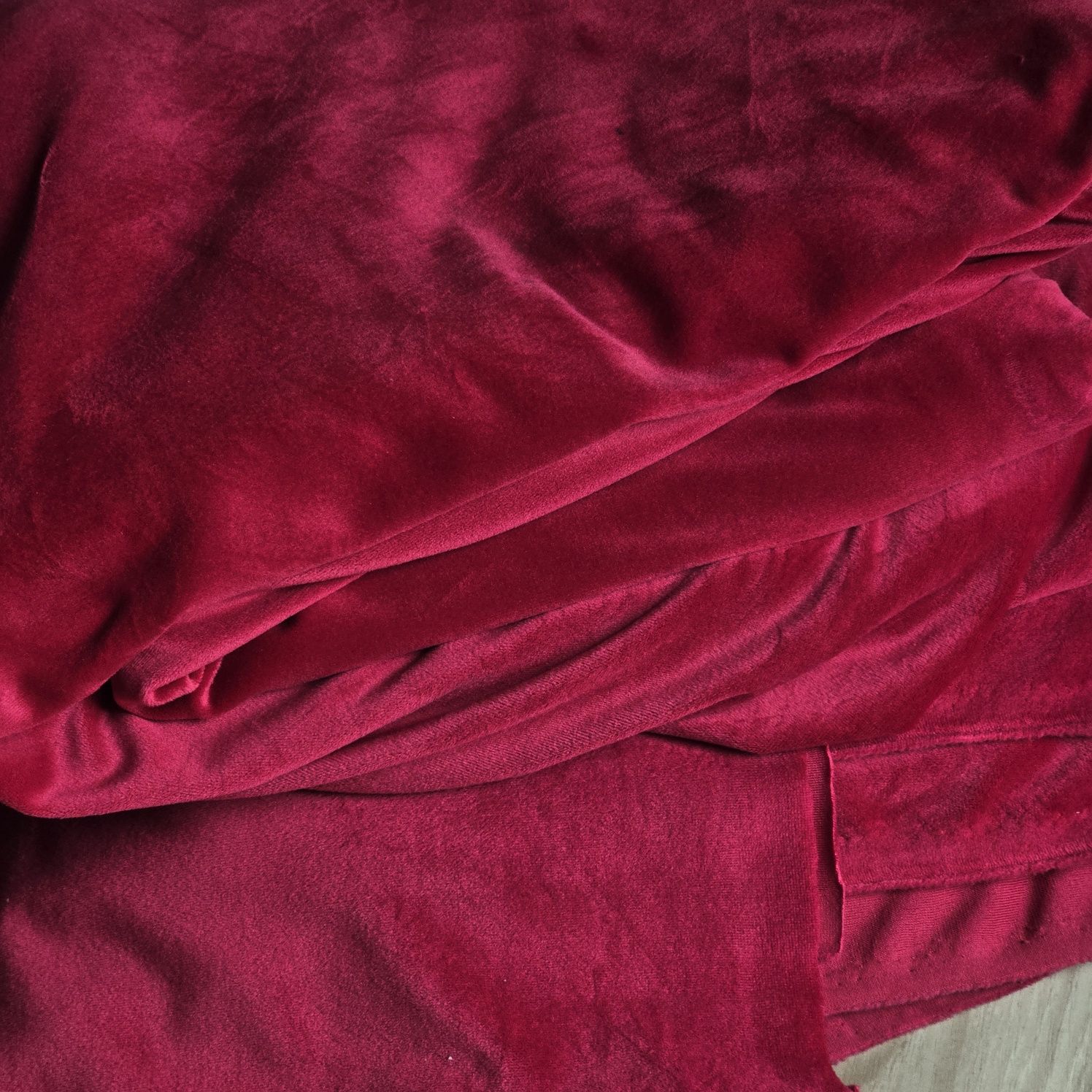 Welur soft czerwień/wino 10m
