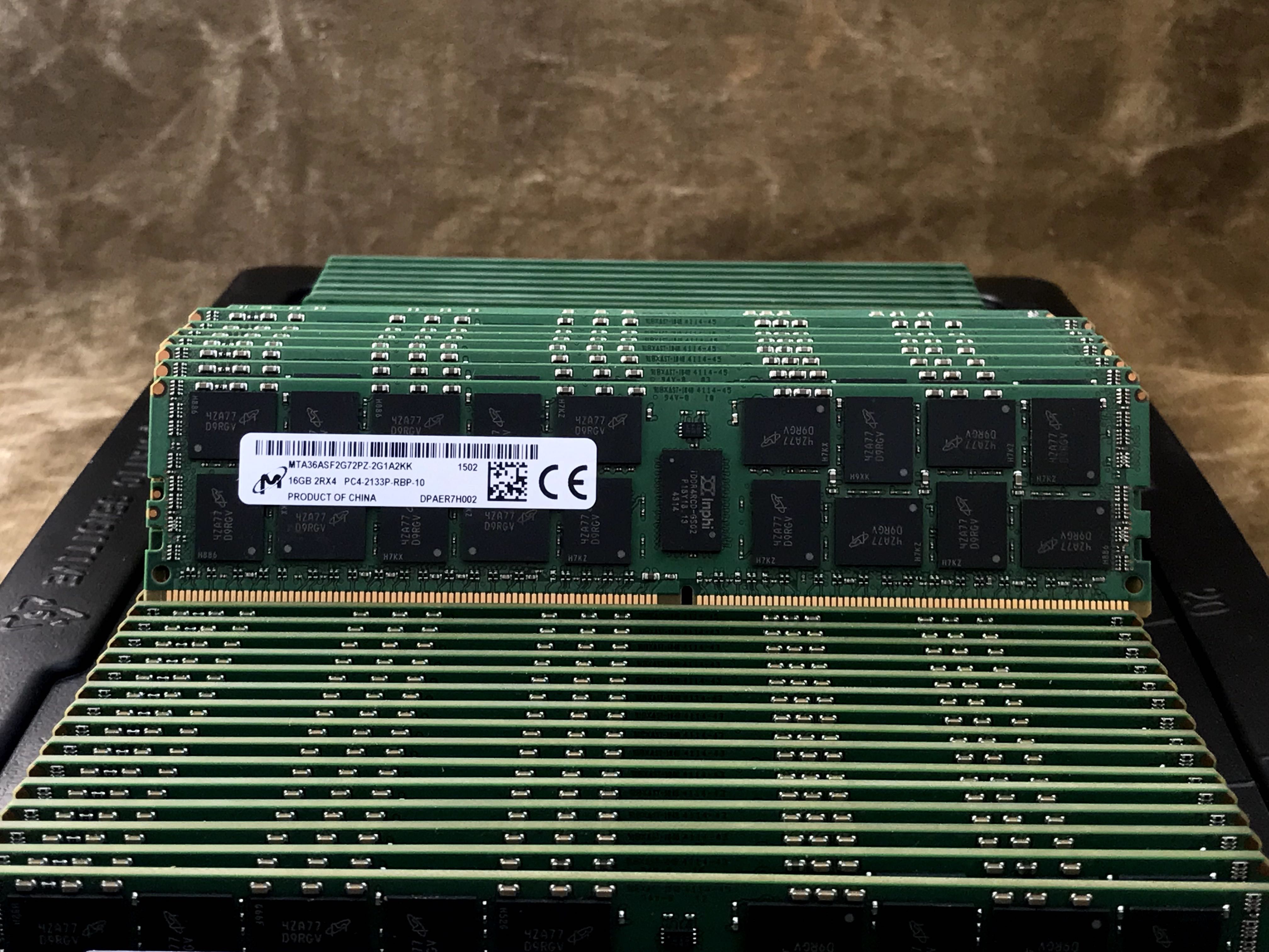 Серверна памʼять DDR4 16GB PC4 2133P ECC REG Hynix/Samsung/Micron