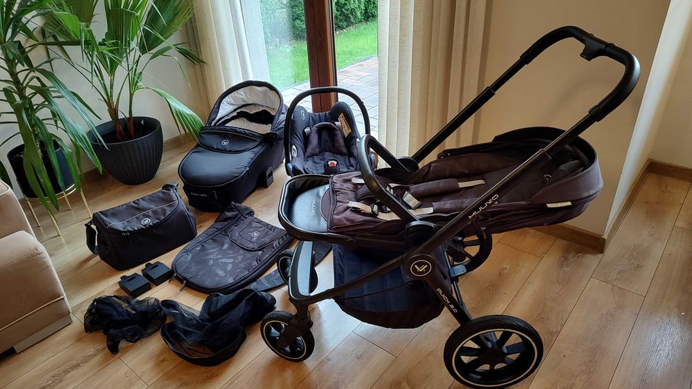 Wózek Muuvo Quick 2.0 2w1, długa gondola 75cm wewnątrz