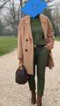 Jeansy khaki orsay r 38 ciemna zieleń Stan idealny
