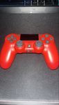 Comando PS4 vermelho