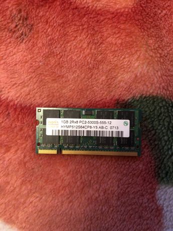 Оперативка для ноутбука DDR2 1gb и ddr3 1gb