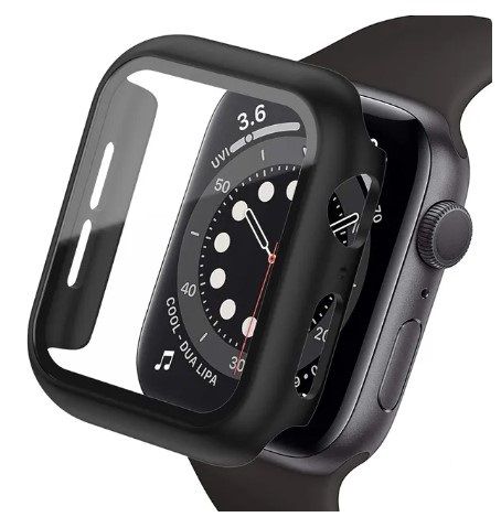 2W1 Etui Case Do Apple Watch 9 8 7 45Mm Pełna Ochrona 360 Czarne