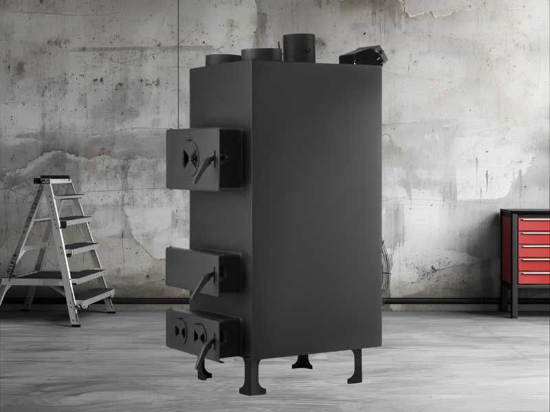Piec nadmuchowy z nadmuchem dmuchawa HIGHER PN3 o mocy 25 kW ECODESIGN