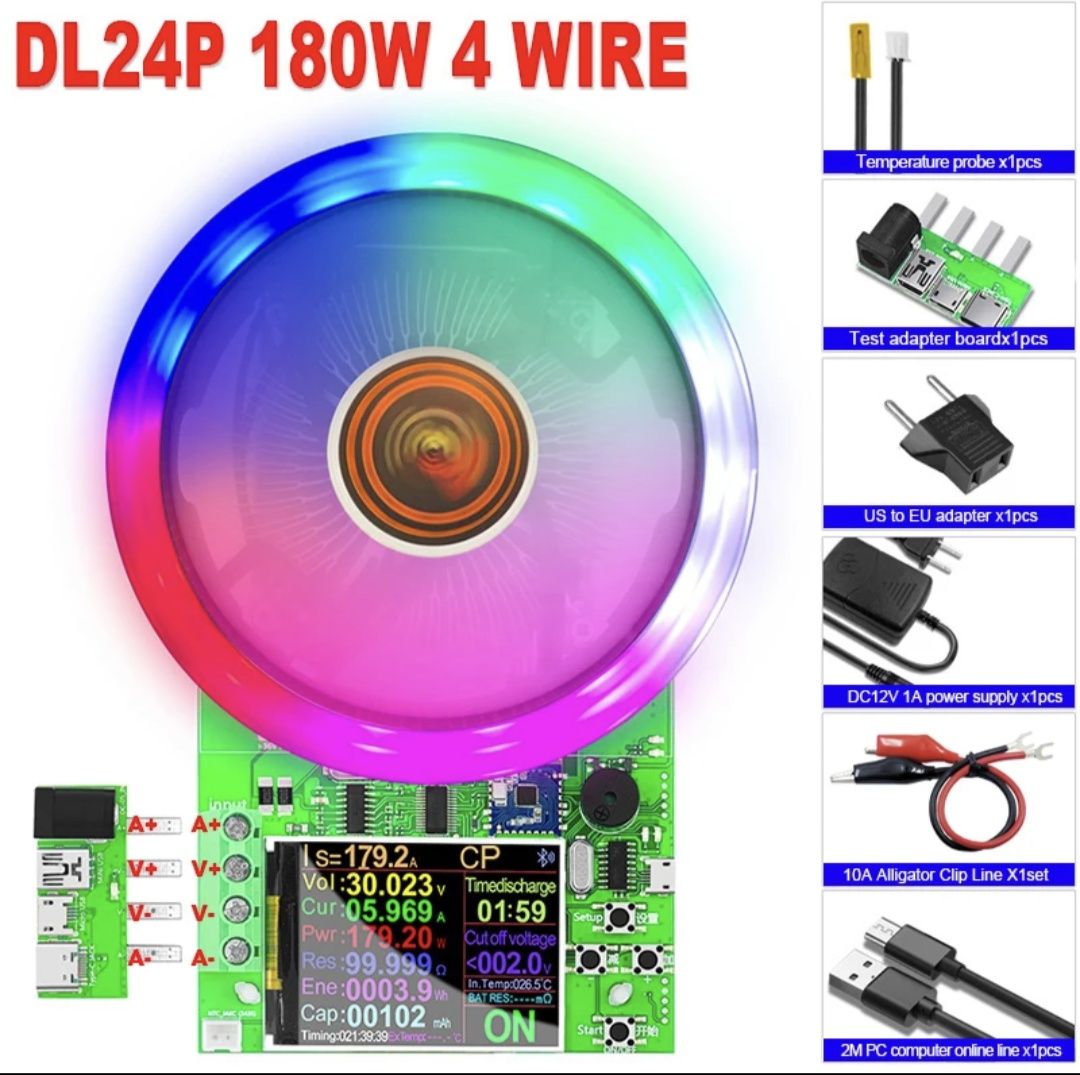 Електронне навантаження Atorch DL24P-180W з Bluetooth