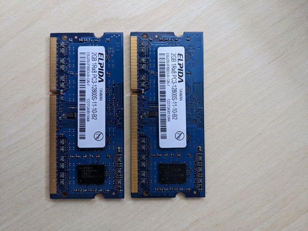Оперативная память DDR 3 снята с MacBookPro