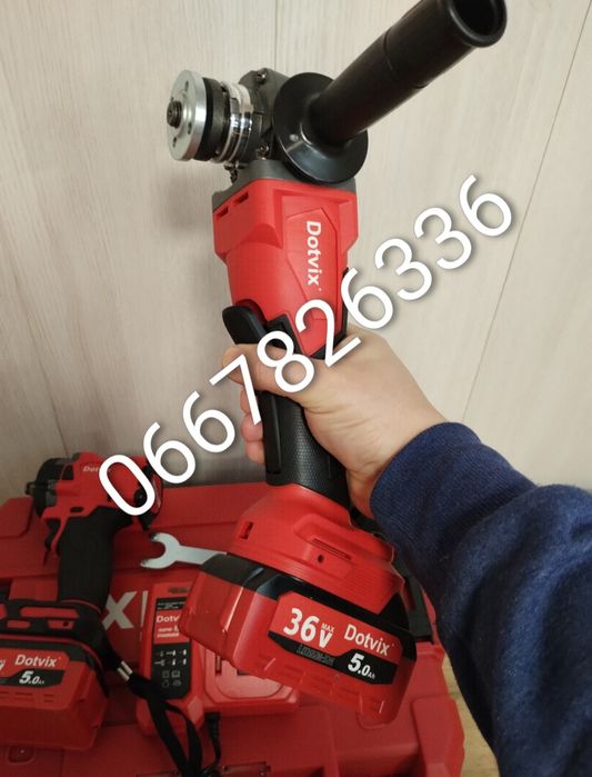 Болгарка та Гайковерт безщітковий двигун набір 2в1 в кейсі