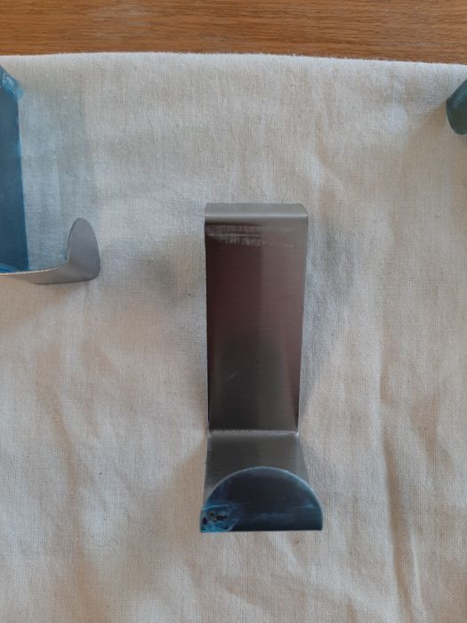 2 Cabide / ganchos aço inoxidável