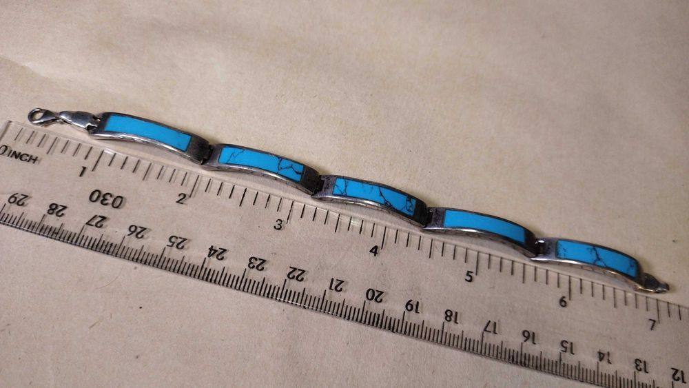 Серебряный браслет Бирюза, браслет бирюза, браслет голубой камень