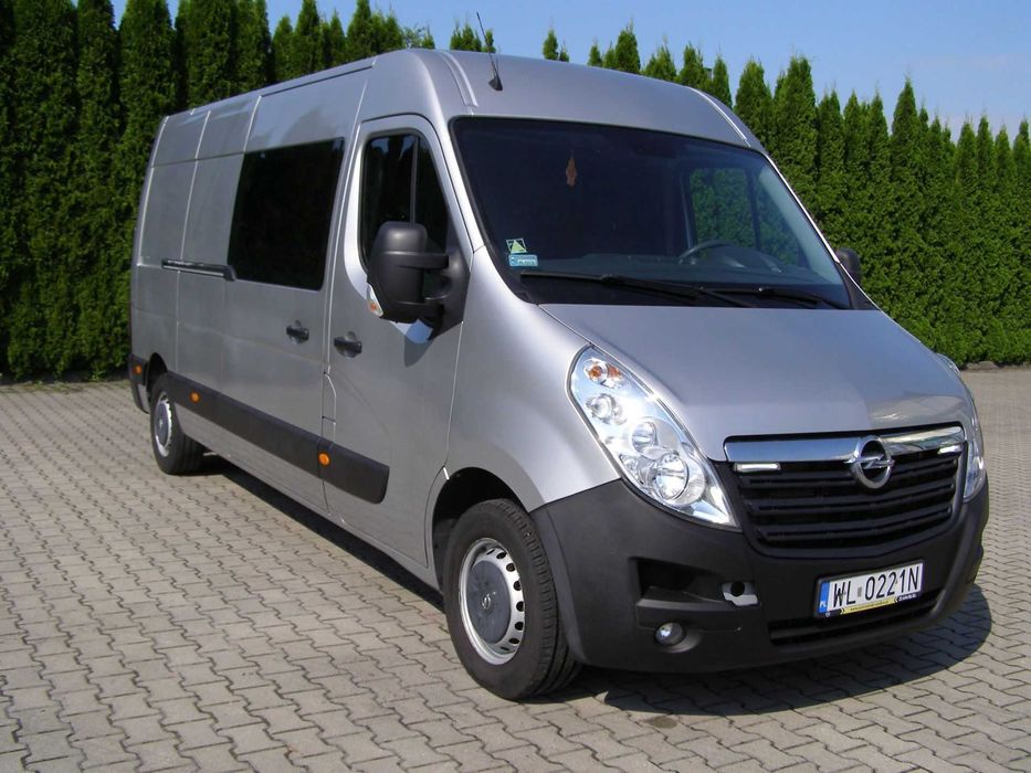 OPEL MOVANO 2,3 BiTurbo, L3H2, Brygadówka - 7 miejsc, salon PL