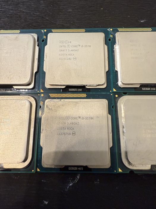 Процессоры Intel i5 3570, core 2 duo, pentium