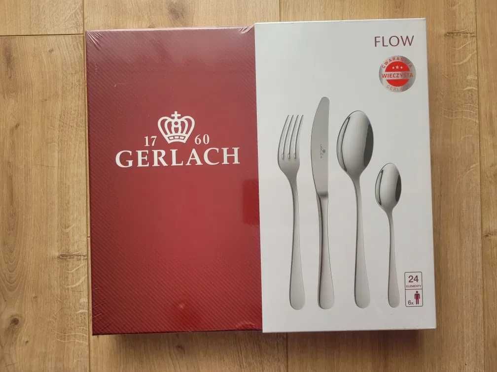 NOWY komplet sztućców Gerlach Flow zestaw sztućce 24 szt. 24 elementy