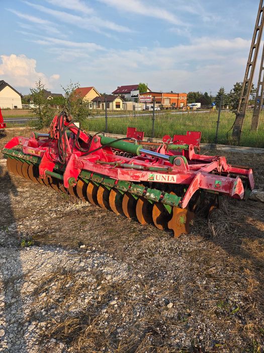 Brona talerzowa Unia Ares 4,5m rura zgrzebło