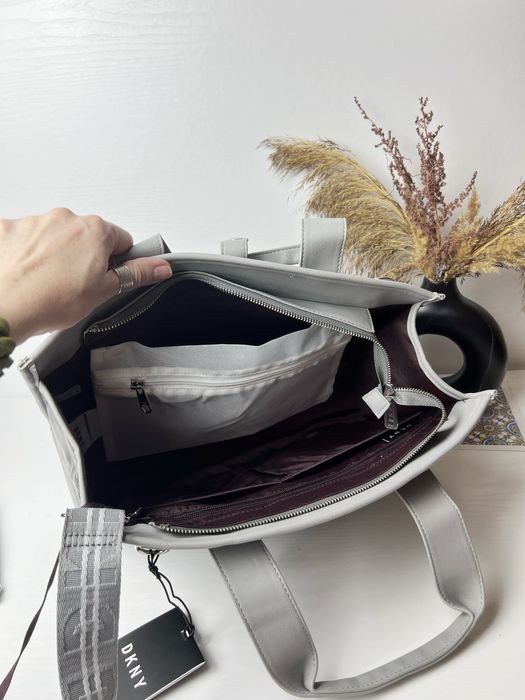 Сумка шопер DKNY сріляста сіра