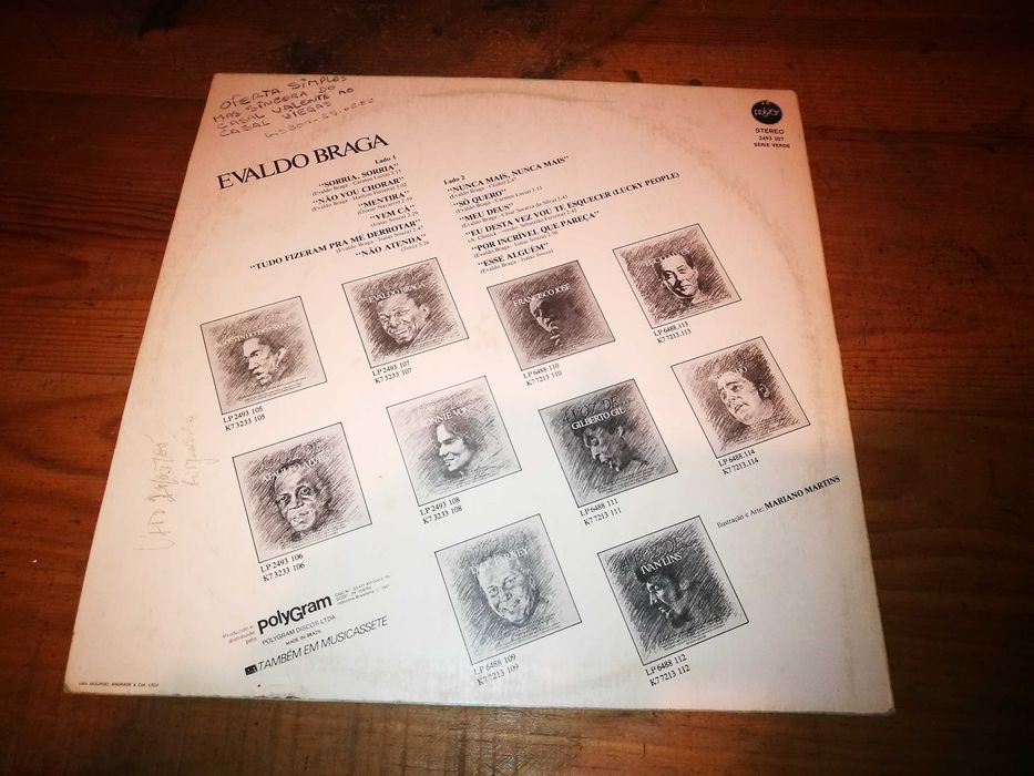 EVALDO BRAGA - A Voz de…   Evaldo Braga LP