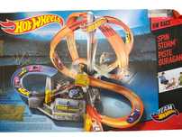 Zestaw Hot Wheels Spin Storm Piste Ouragan - części dot. niebieski tor
