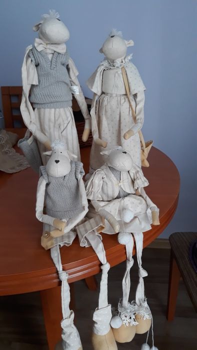 Fiģurki -Rodzinka krówek w stylu handmade