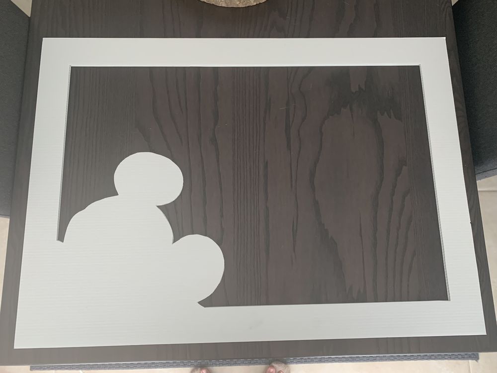 Painel / moldura Mickey para sessão fotografica (principal função)