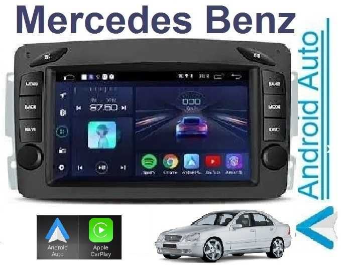 Android 13 Auto Radio Mercedes C w203 / CLK w209 NOVO