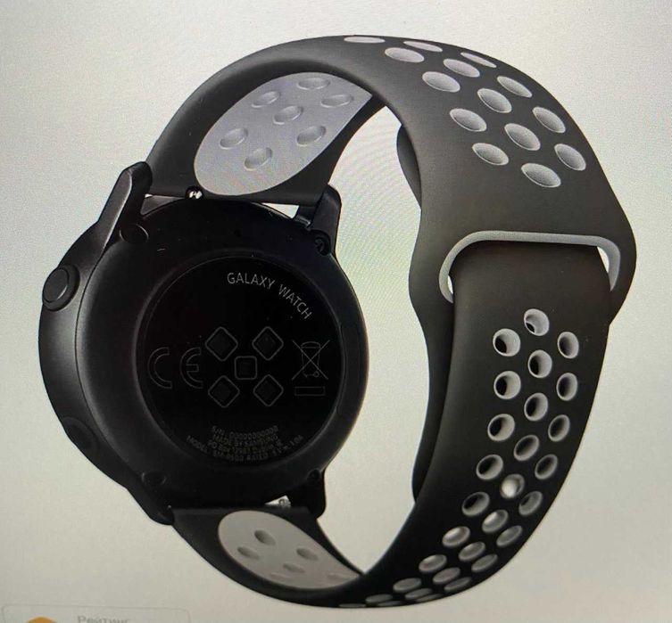 Силіконовий ремінець 22 мм.для Samsung Galaxy Watch 4 Classic