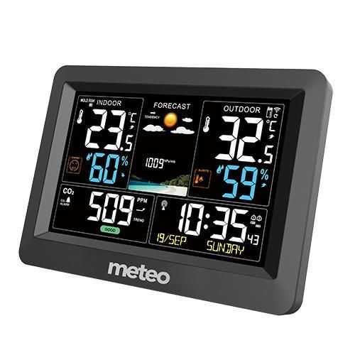 Stacja pogodowa SP105 Meteo - zegar DCF, pomiar CO2, czujka