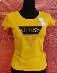 Żółta koszulka damska Guess S M L XL wysyłka pobranie bardzo ładna hit