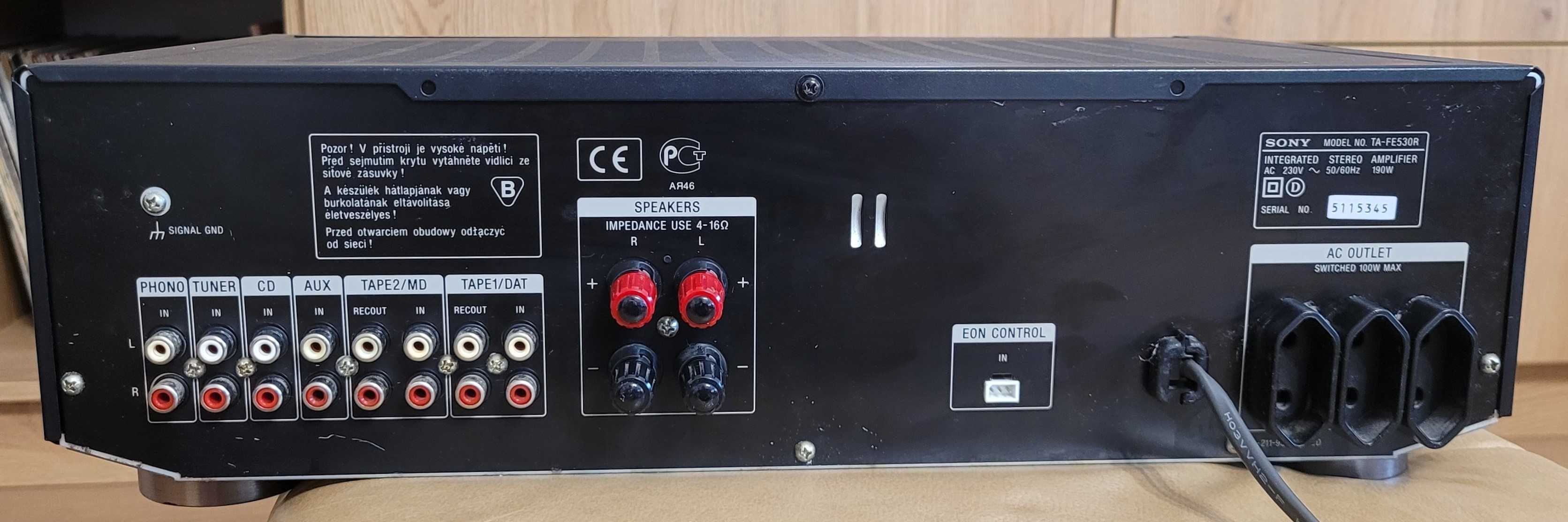 SONY TA-FE530R wzmacniacz stereo z pilotem