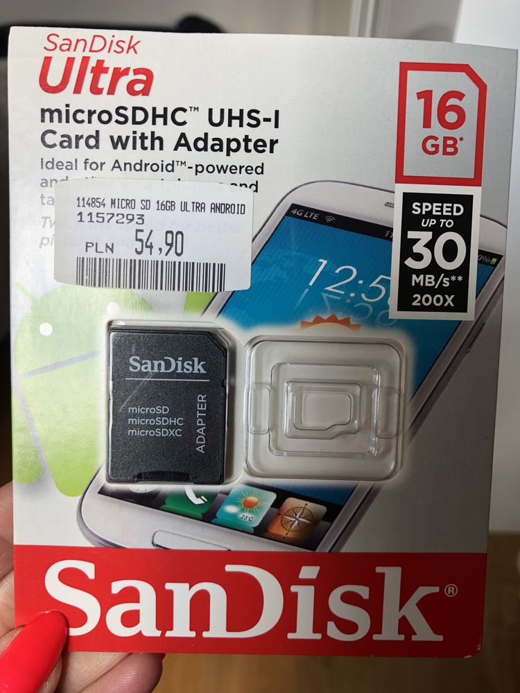 Micro SD 16 GB Ultra Android Karta pamięci