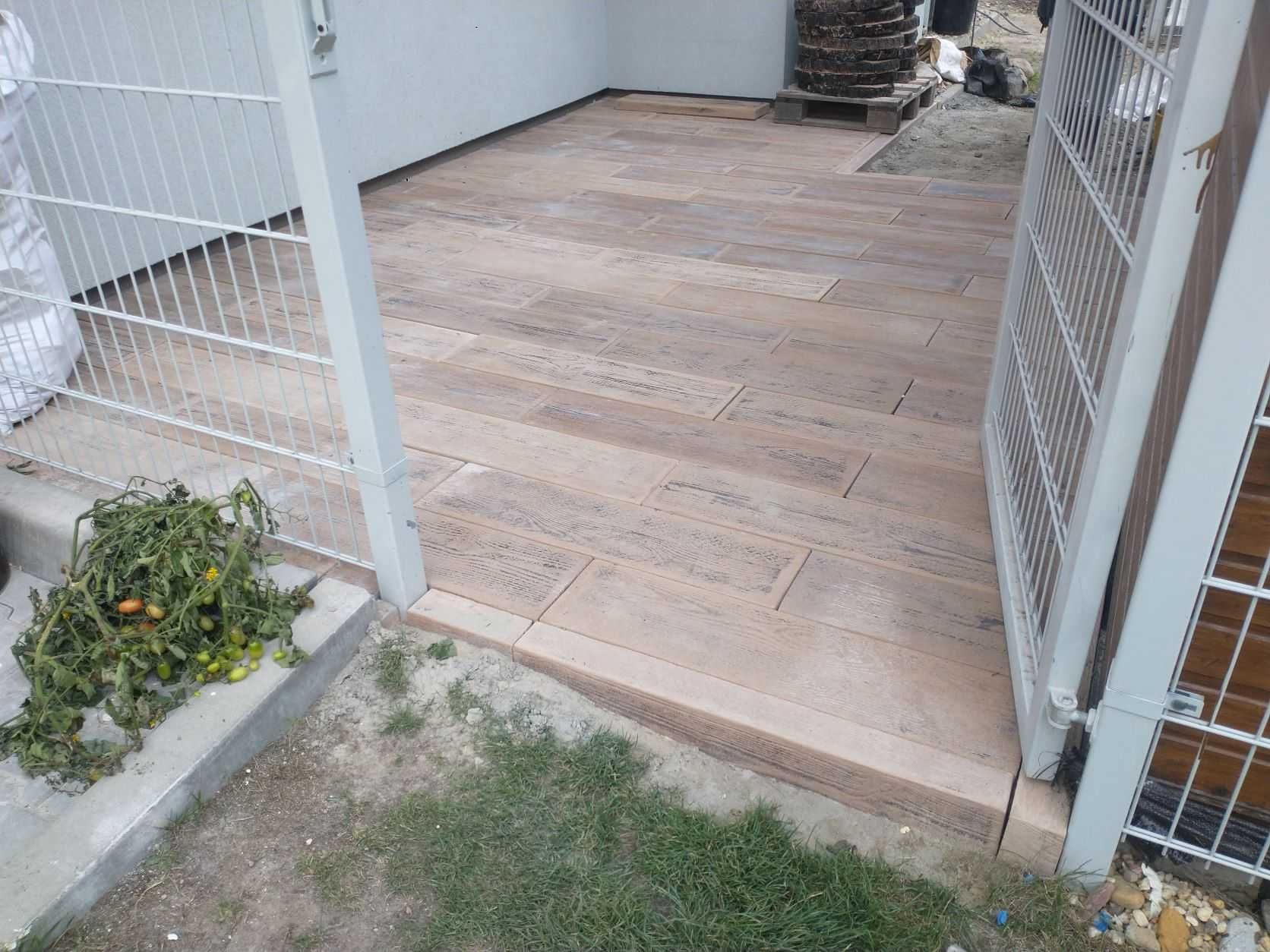 Deska tarasowa ogrodowa modern 80x20 cm stara decha drewno betonowe