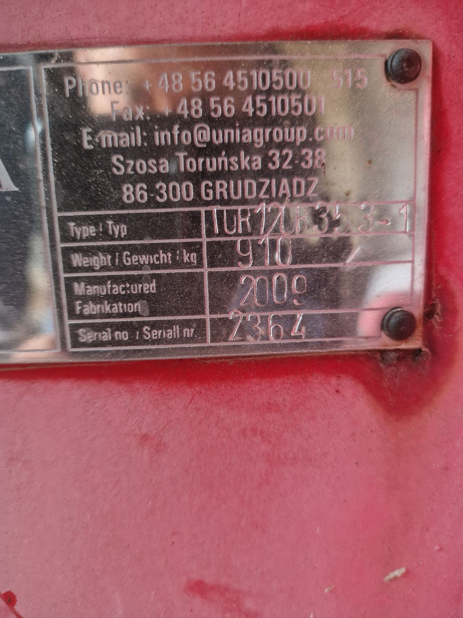 Pług Unia 4 tur 3+1 resor