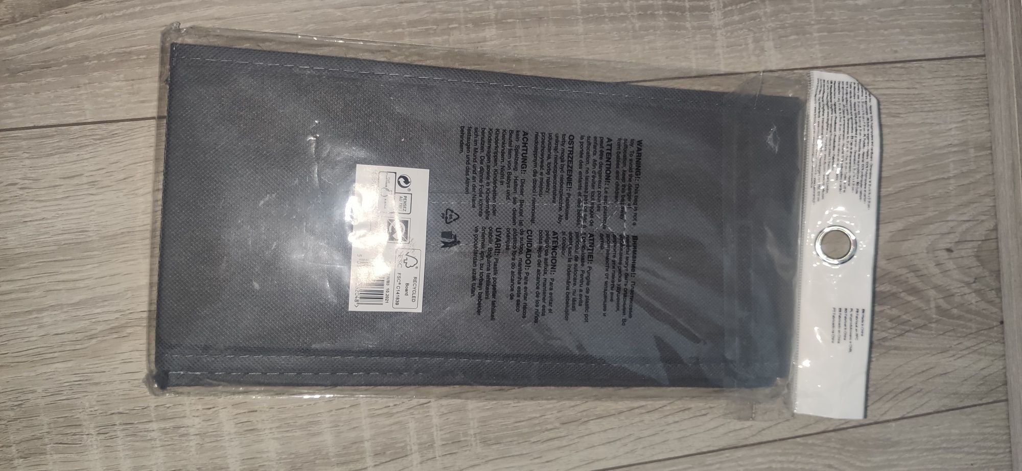Pudełko tekstylne do przechowywania składane Mixxit S ciemnoszare