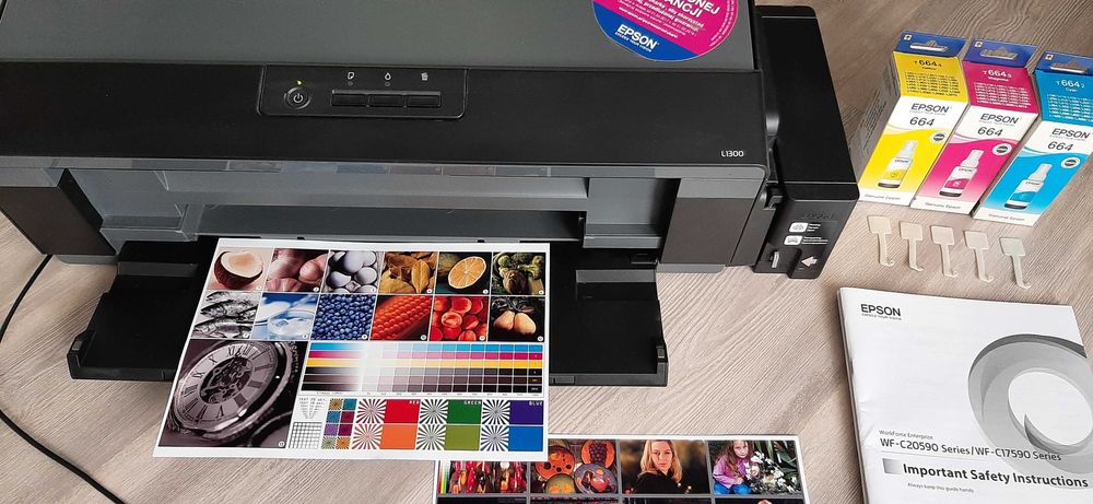 Drukarka Epson L1300 z zestawem tuszy
