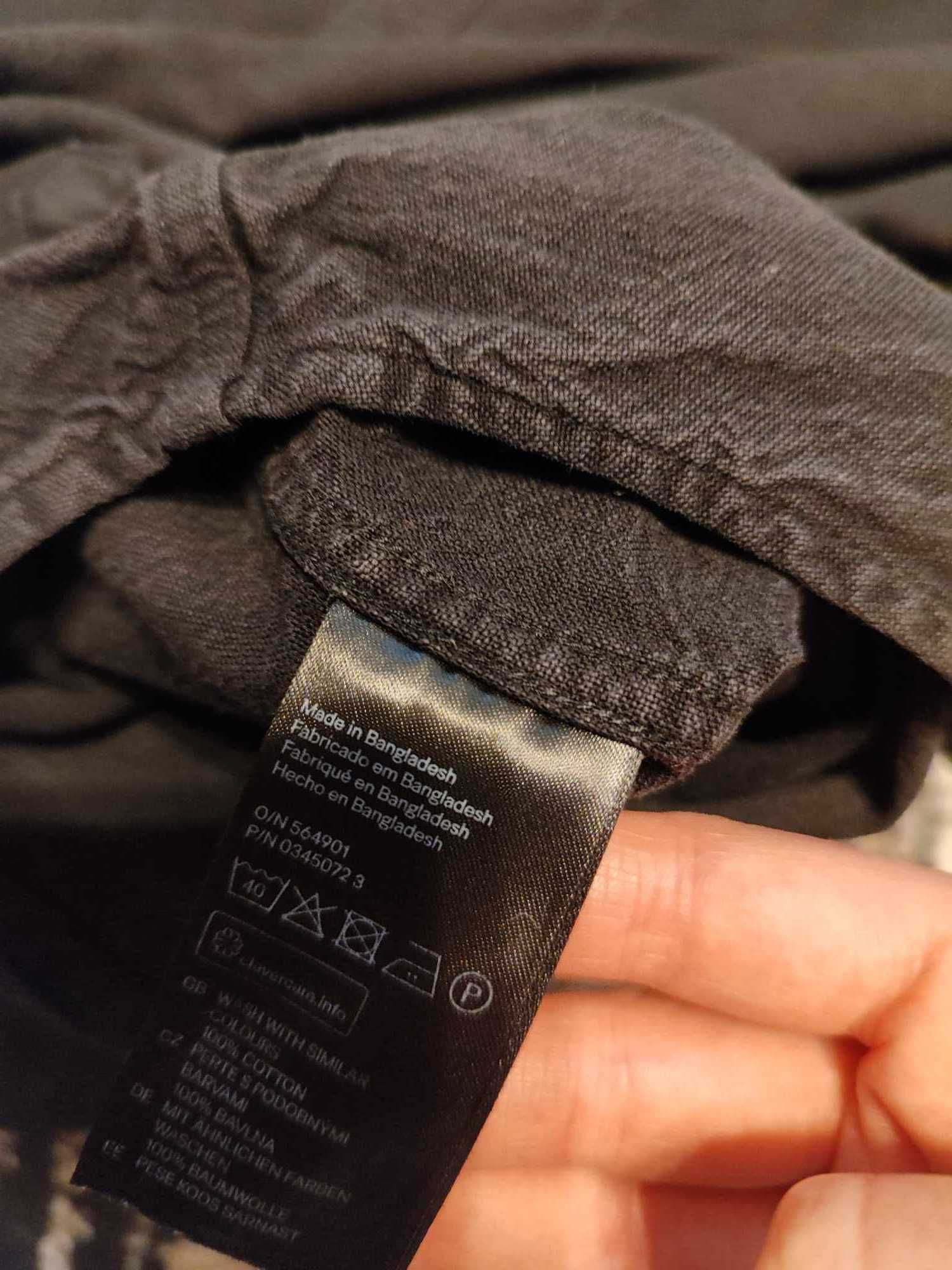 PRZECENA -50% ~ Czarna Koszula męska marki H&M, rozmiar S
