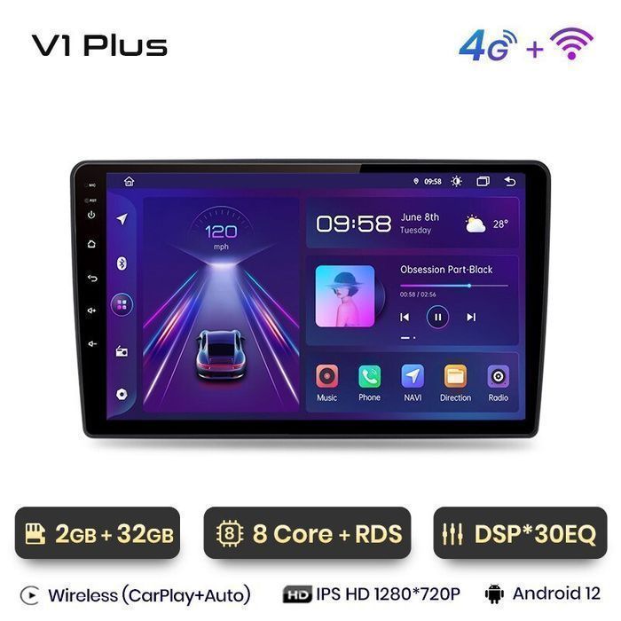 Radio nawigacja Renault Duster Carplay Android Plus 2GB 32GB