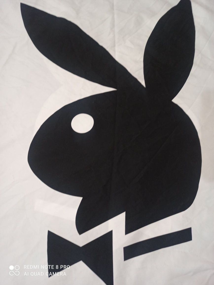 Підковдра Playboy чорна/біла постільна білизна постельное белье