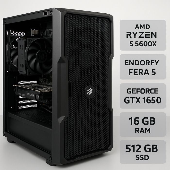 Komputer do gier - RYZEN 5 5600x / GTX 1650 / 16gb RAM / ssd 1tb