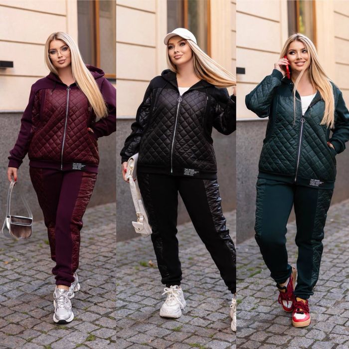 Жіночий  спортивний костюм куртка і штани на флісі 48-50 52-54 56-58