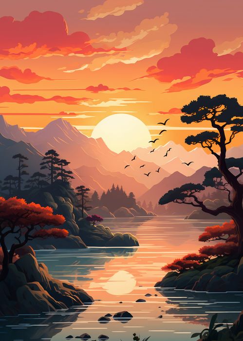 Plakat 50x70cm Złoty Zachód