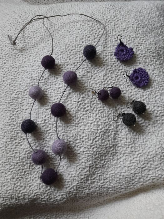 Naszyjnik i kolczyki handmade