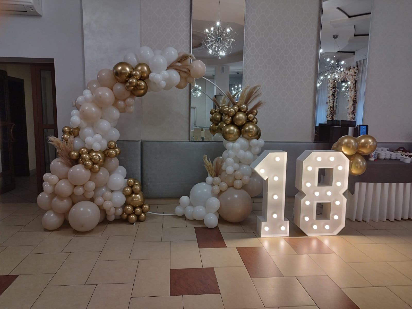 Ścianka balonowa, Dekoracje balonowe,  ścianka cekinowa, balo