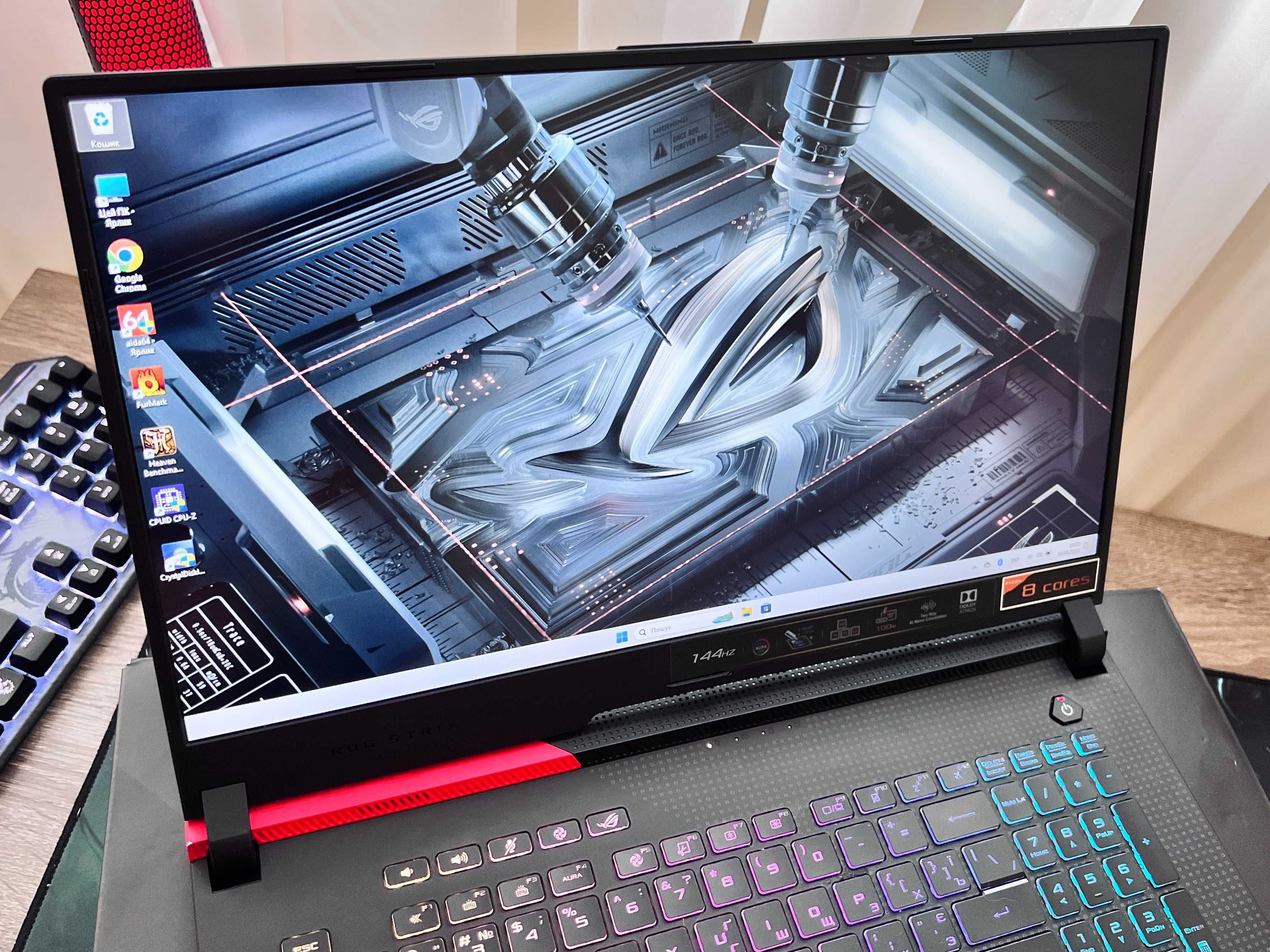 17экран! Игровой ноутбук Asus ROG Strix G17 (RTX 3050 ,2060,3060)