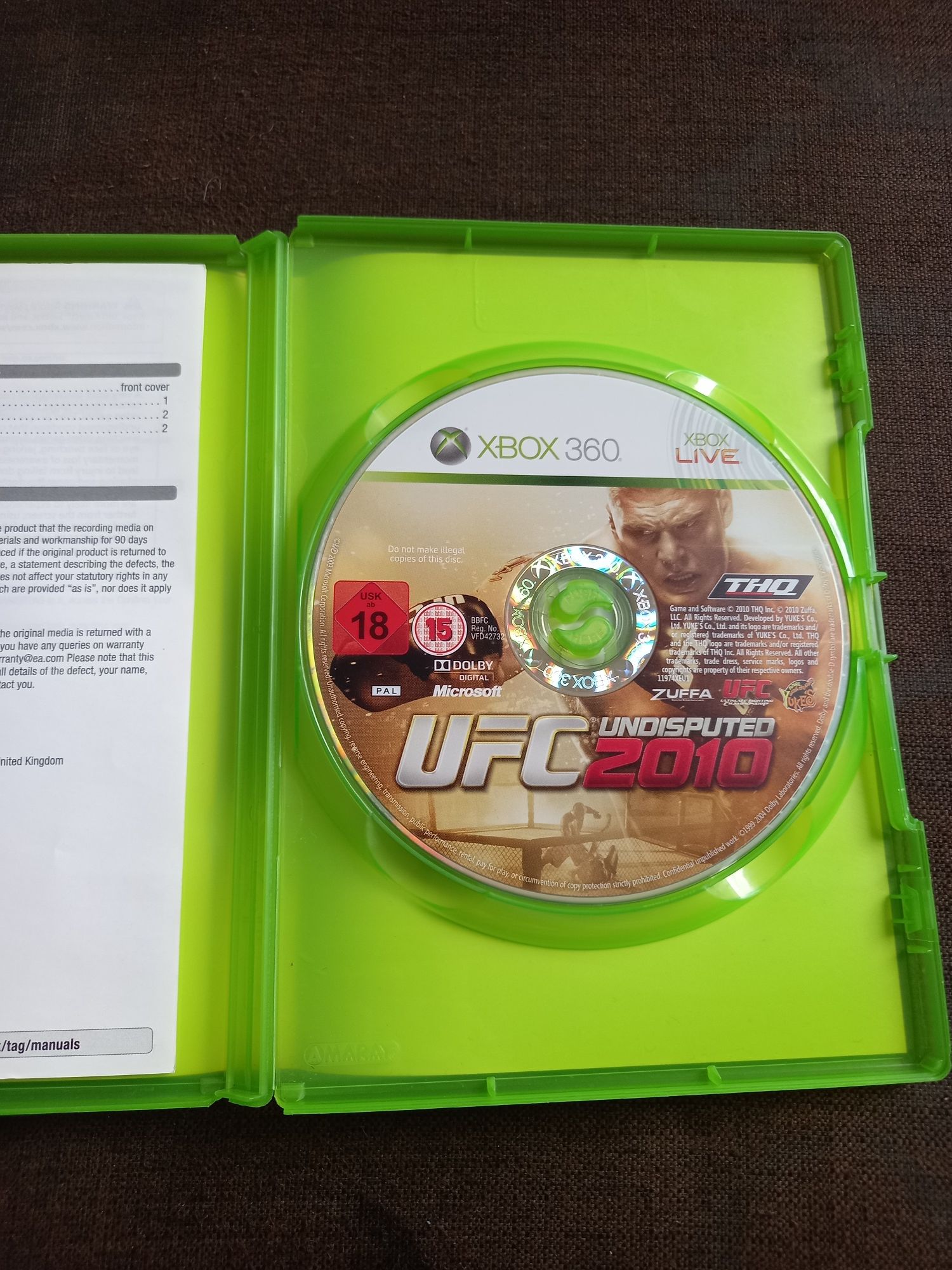 Gra UFC Undisputed 2010 na konsolę xbox 2010
