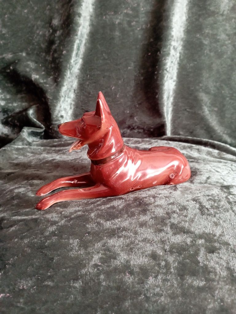 Figurka Porcelanowa Pies Owczarek