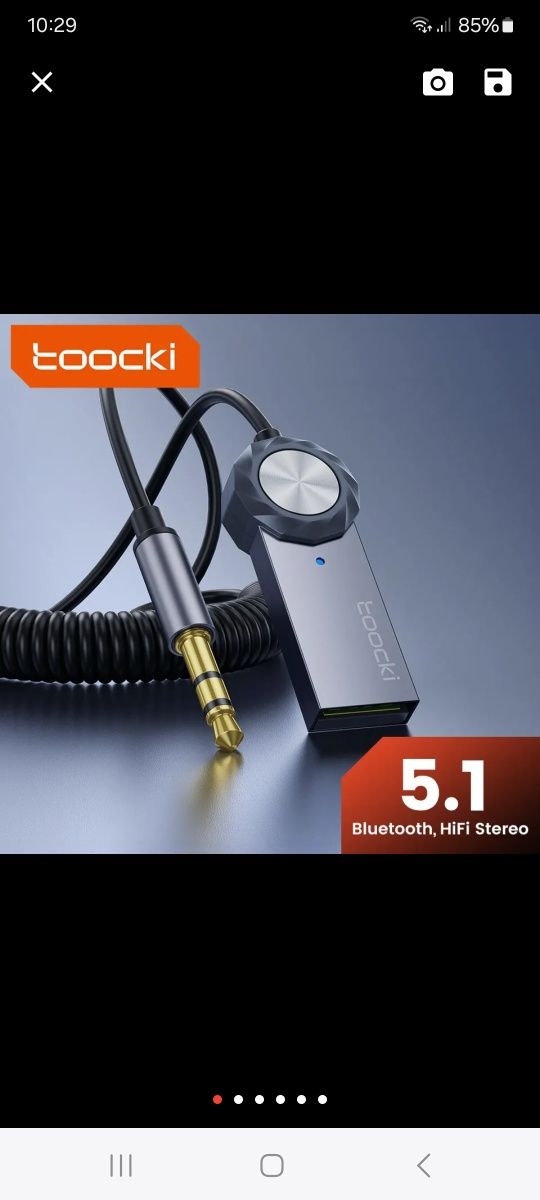 Adapter usb bluetooth jack 3,5mm kabel BT 5.1