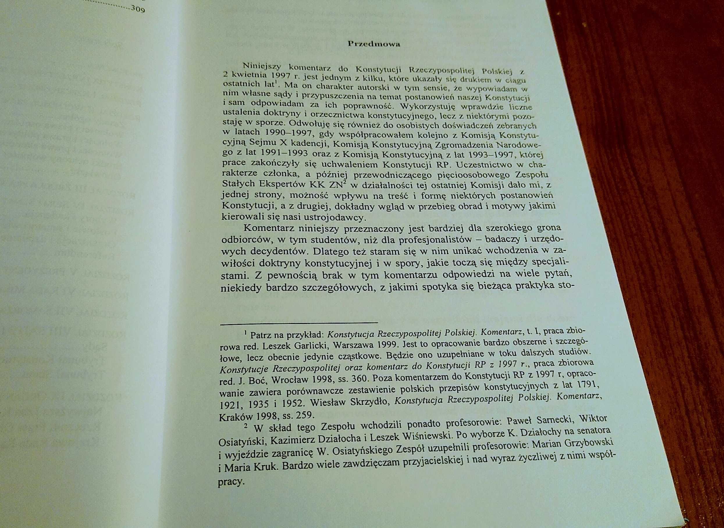 Komentarz do Konstytucji Rzeczypospolitej Polskiej z 1997 Winczorek.