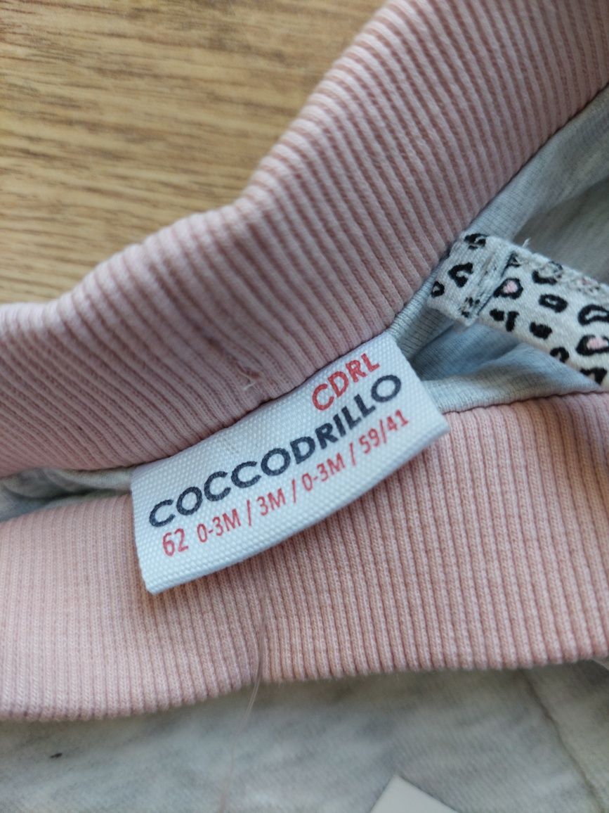 Nowe ocieplane welurowe spodnie r. 62. Coccodrillo