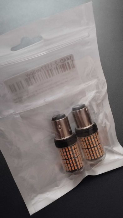 Автомобільна LED лампа жовта 1156 / 1157 P21/5W Canbus 12V 1шт.