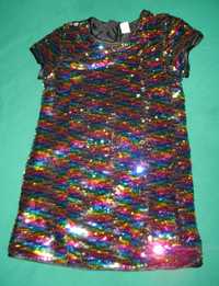 Платье нарядное с пайетками Tu рост 122 см 7 лет