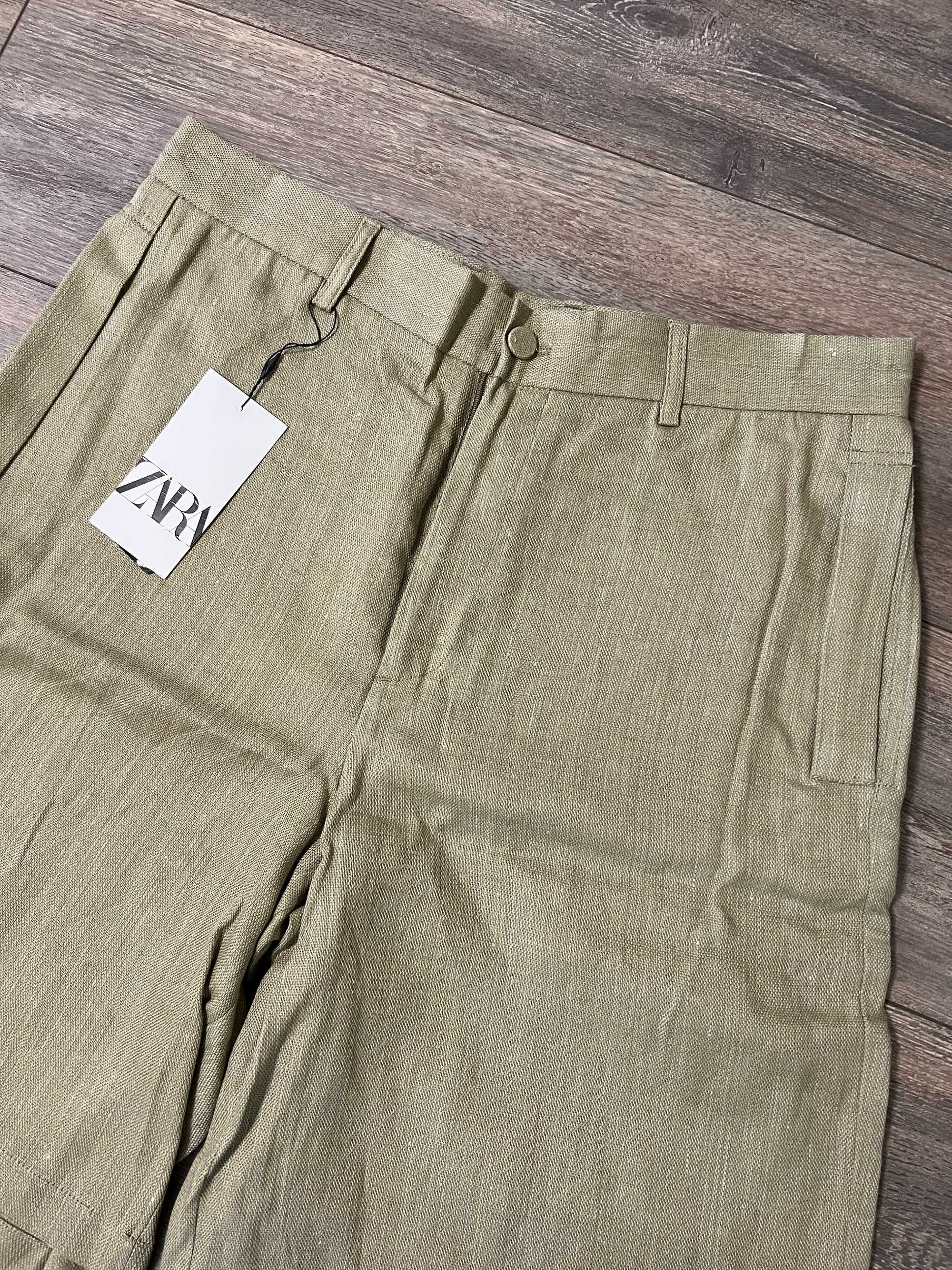 Бавовняно-льняні шорти Zara (р. L)