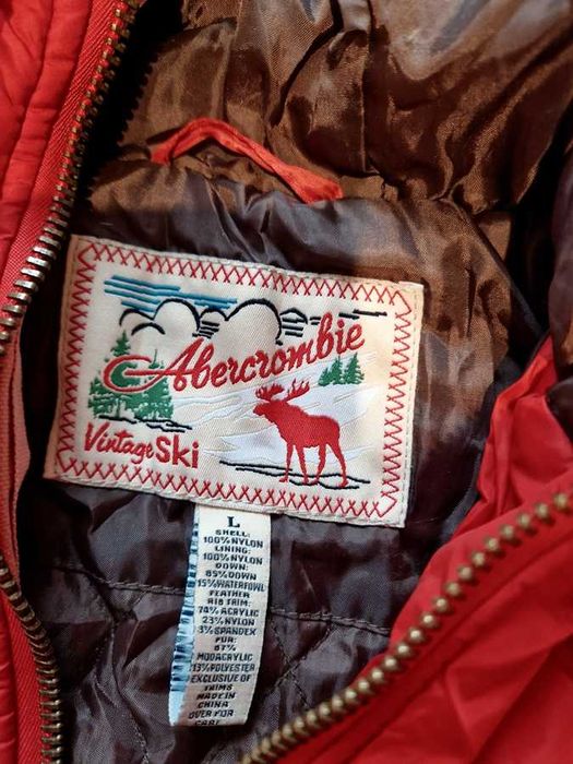 Kurtka puchowa z kapturem Abercrombie & Fitch M/L